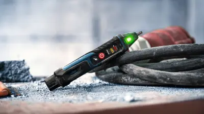 Hadirnya lini produk untuk sektor kelistrikan Bosch Power Tools juga melalui alat penguji tegangan listrik - non kontak GVD 1000-17 Professional dengan kemampuan mendeteksi tegangan dari 24 V hingga 1.000 V AC, dengan sensitivitas khusus pada 24 V untuk memastikan hasil pengukuran tetap presisi dalam berbagai situasi.