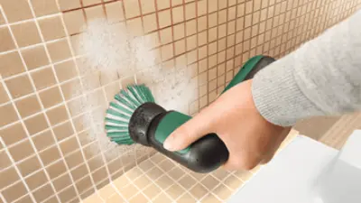 Removes limescale and soap stains from tiles easily 