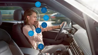 AI-enabled driver monitoring system detects when the driver falls asleep